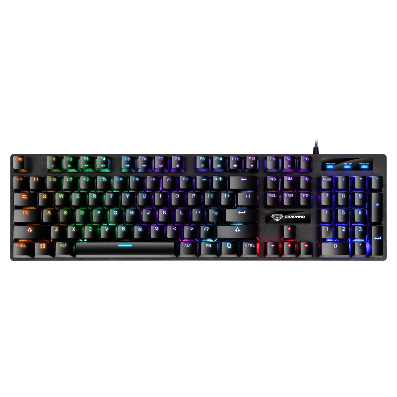 Professional mechanical keyboard no Conflict Wired LED Waterproof Multi-Media Keyboards