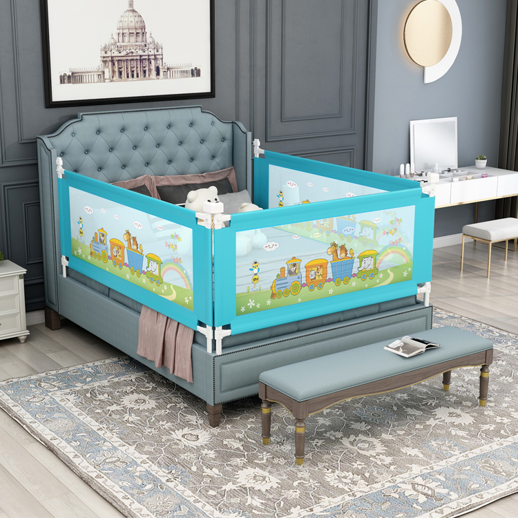 Cheap Safety kids Bed Fence  Modern Swing Down Bed Guard Rail  Baby Adjusted Bed Rails