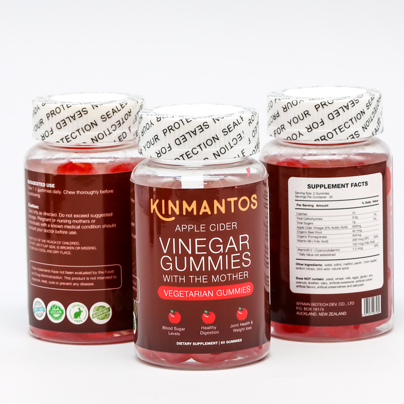 Private Label Low Sugar Weight Loss Vitamin Apple Cider Vinegar Gummy Candies