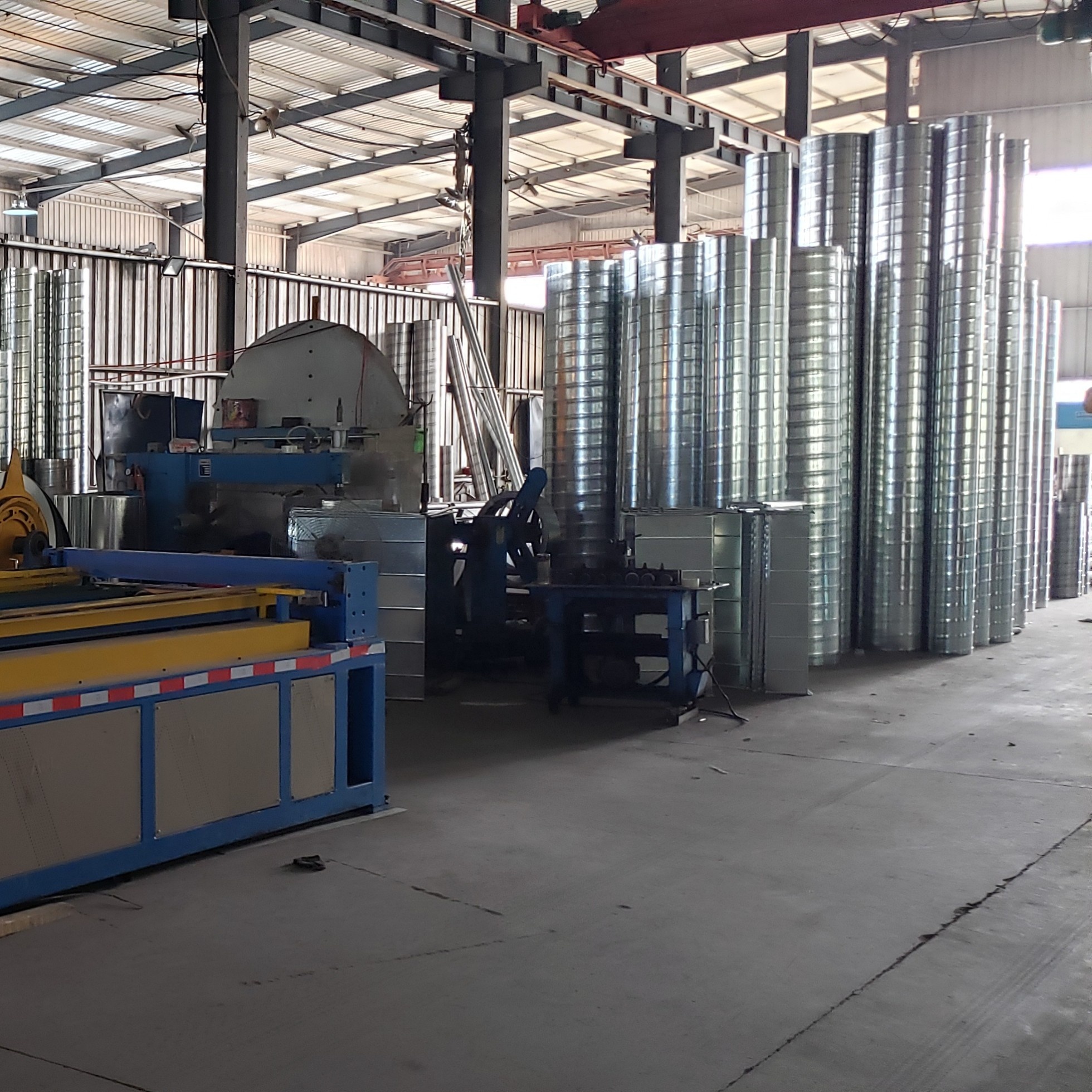 air conditioner duct ventilation fittings 304 stainless steel HVAC spiral duct Galvanized steel pipe
