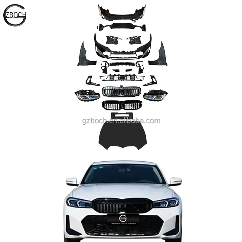 Старый Обновленный новый боди для BMW 3 серии F30 F35 facelift 2023 G20 G28 MT, комплекты кузова, крылья, фары, передний и задний бампер