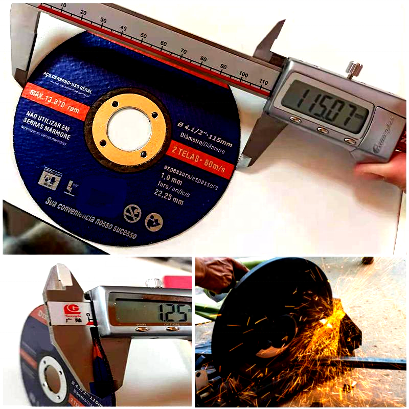 Good Quality 4.5inch 115mm Abrasive Cut Disc Grinding Wheel for Stainless Steel and Metal Cutting