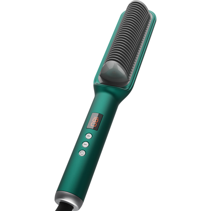 Profissional Hot Combs Anti-scalding Hair Straightener Brush Ceramic Hair Curler Heated Electric Smart Brush Hair Straightener