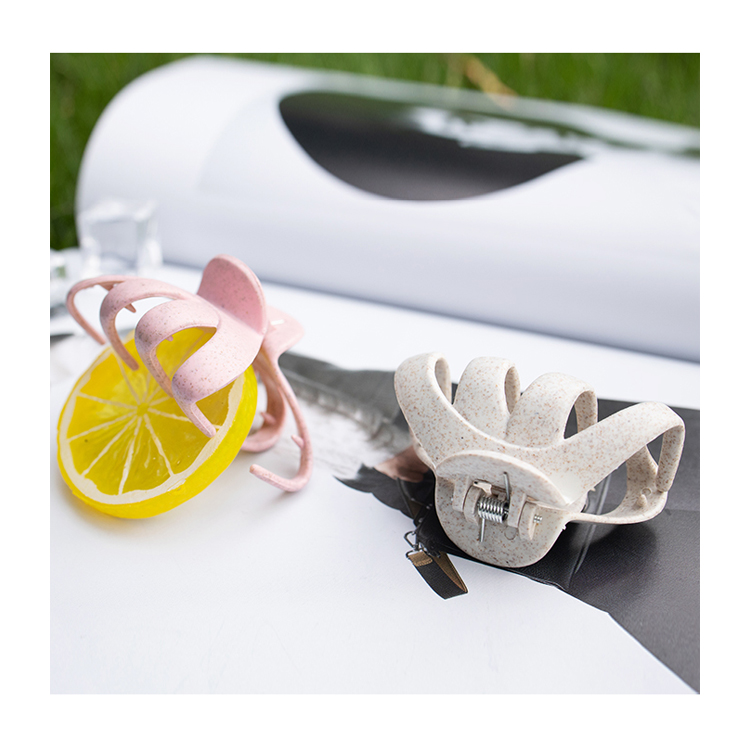 New Design Hot Sale Biodegradable Headwear Pink Head Clips Accessories Octopus Hair Claw Hairpin Clip