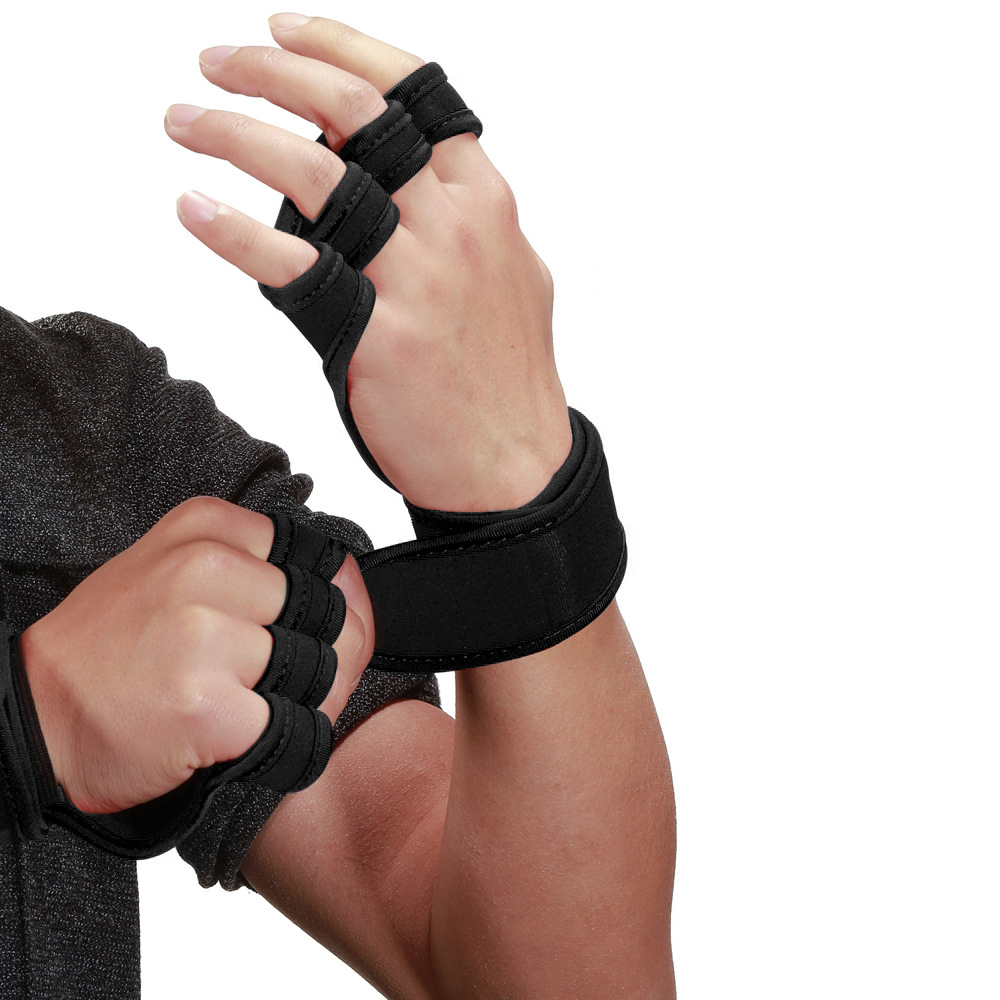 Gym Grips Weightlifting Fitness Glove Women Men Body Gymnastics Wristbands Hand Palm Protector