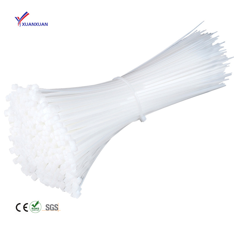 China Supply Durable Using 1.9x100 Self Locking Zip Ties Lock Plastic Nylon Cable Tie