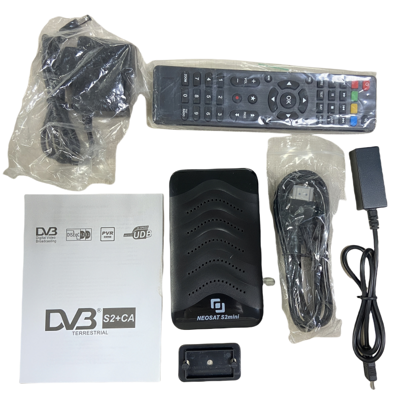 Neosat dvb-s2 mini TV boxes support iptv CA HD H.265/H.264 satellite signal receivers support biss, patch, ccam, newccam