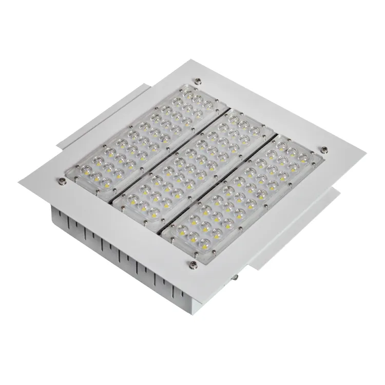 Gas Station Canopy Petrol Led Light Meanwell Driver 80w 100w 120w 150w 200w Recessed Led Canopy Light