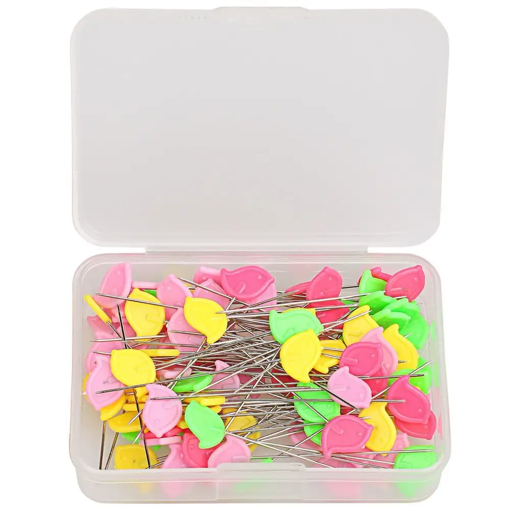 100pcs packing flat head straight quilting pins for sewing DIY dressmaker