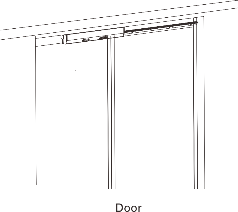Автоматический бытовой раздвижной дверной нож Doortec CASA1