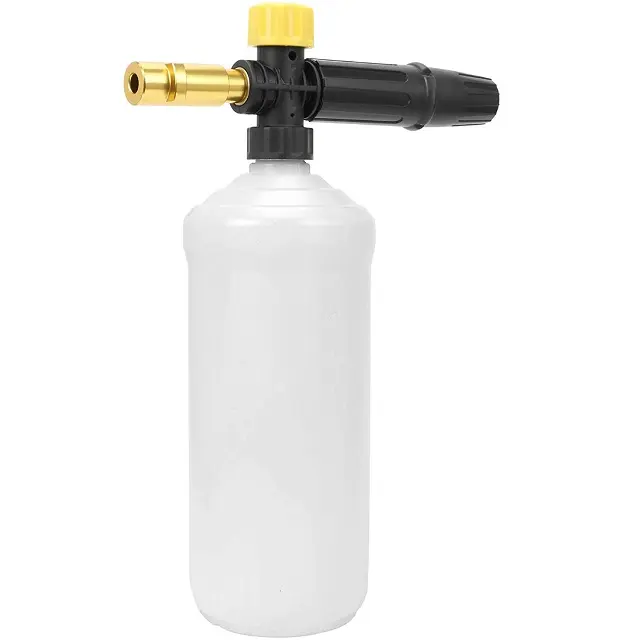 Snow Foam Lance for Pressure Washer, 1 L Capacity Adjustable Foam Cannon Nozzle Lance Compatible