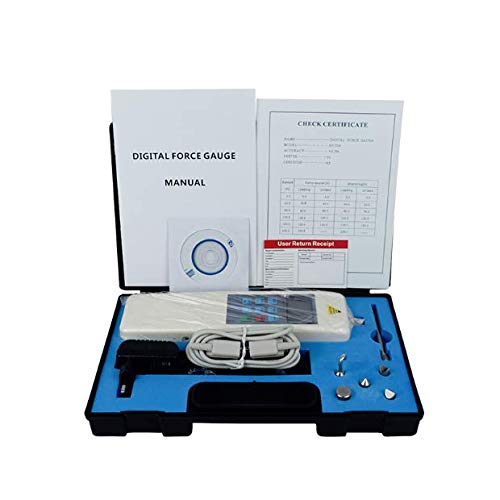 Digital Force Gauge Instrument Tester with Max Load Value Range 2N 0.2kg 0.45Lb