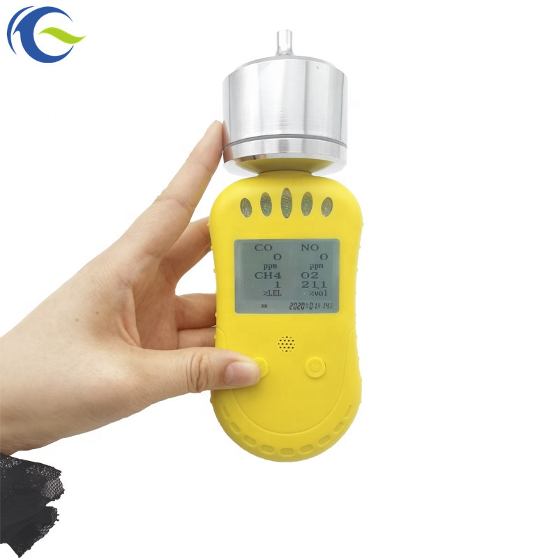 CE ATEX портативный насос 4 в 1 газовый анализатор CH4 O2 H2S CO детектор газовой сигнализации