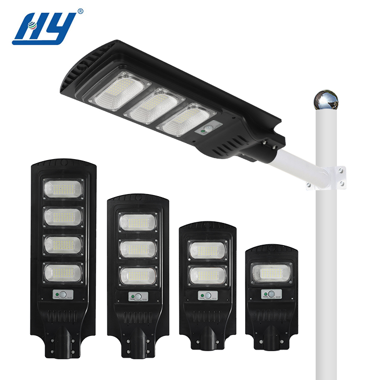 Integrated Motion Sensor ABS Outdoor 60w 120w 180w 240w 300w All In One LED Solar Street Light
