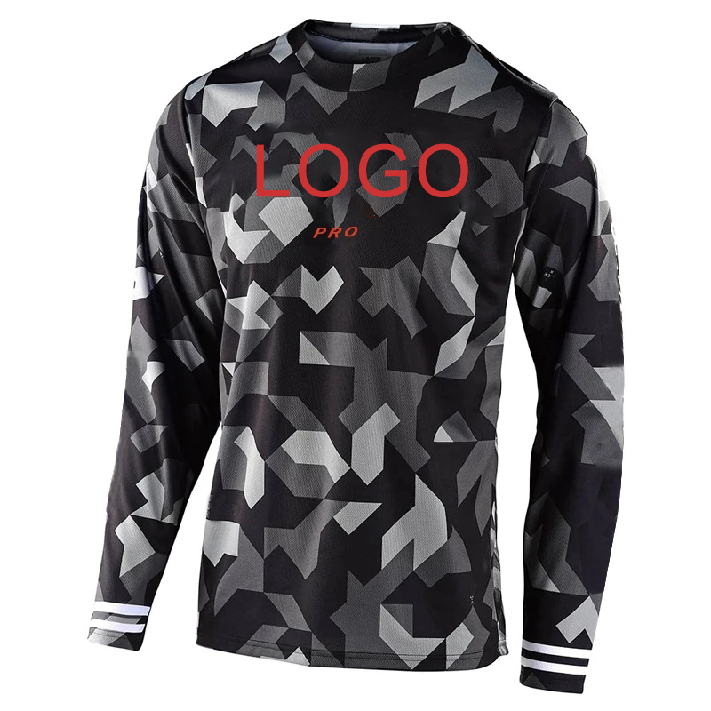 Top quality blank downhill cycling jerseys polyester sublimation quick dry motor cross jersey mtb clothing