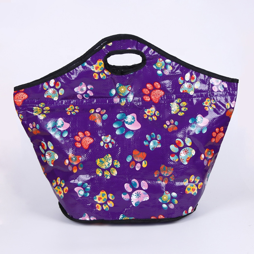 Factory Eco-Friendly Foldable and reusable PP WOVEN Cooler tote shopping bags