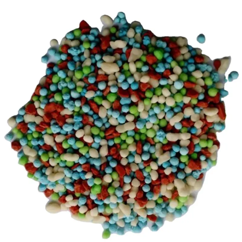 Colorful Bulk Blending Granular NPK 23-21-00-4s fertilizer Agricultural Grade Manufacturer in China