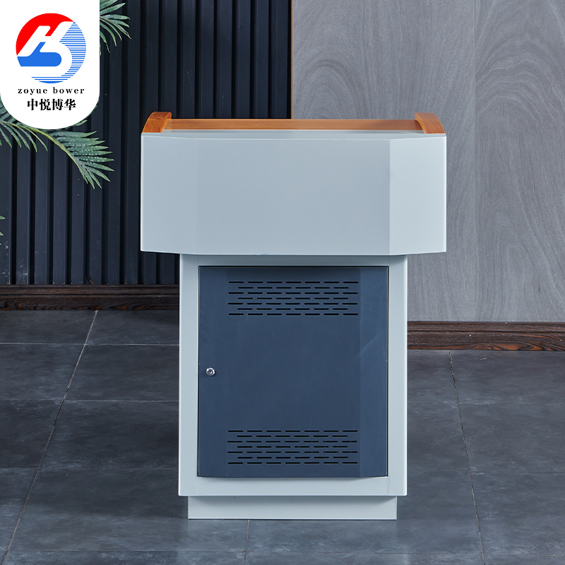 Steel podium computer desk for teacher's presentation Lecture classroom Teacher desk