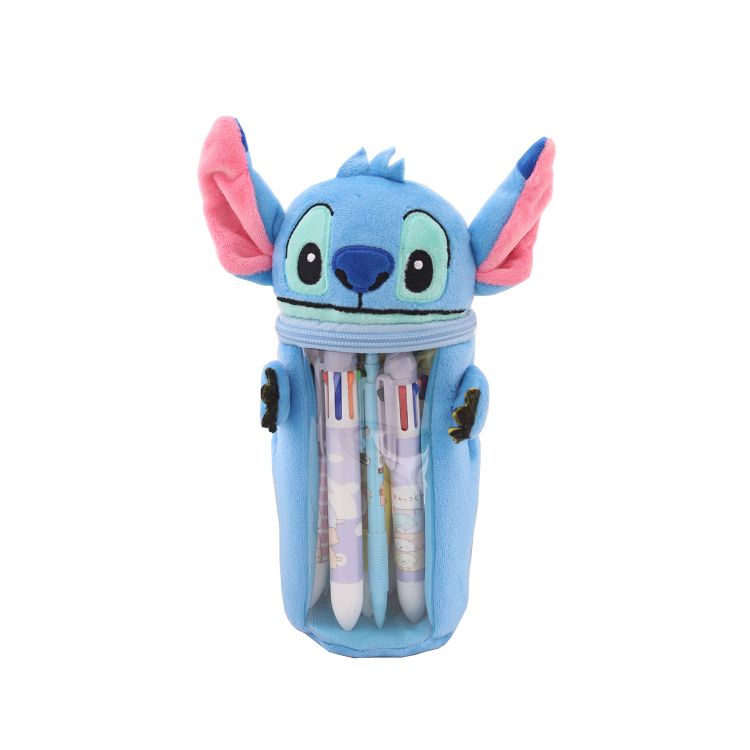 New cute cartoon stitch plush pen bag pen holder
