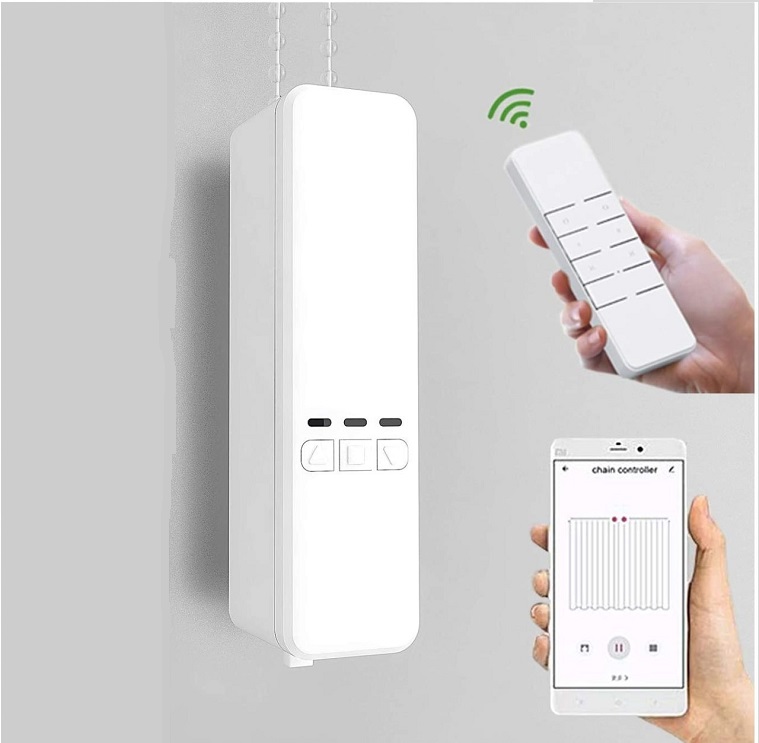 12 В постоянного тока, управление через Wi-Fi, двигатель цепочки для штор для умного дома с CE и FCC