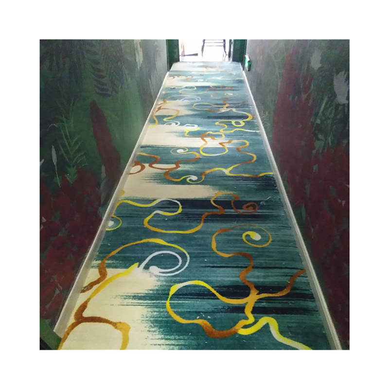 Commercial Banquet Hall Nylon Printed Carpet Hallway Corridor Room Luxury Hotel Lobby Tufted Rug Fire-resistant Roll Carpets