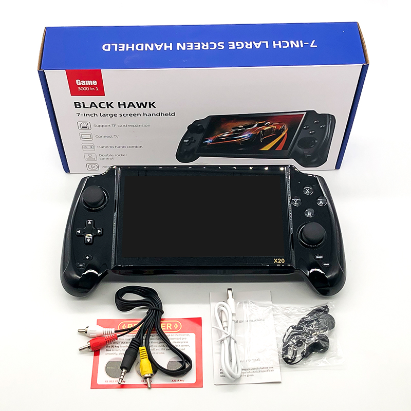 X20 7,0 дюймовый HD симулятор портативная игровая консоль для видео Retropie 3000 игры двойная игра дешевые детские подарки ТВ-выход
