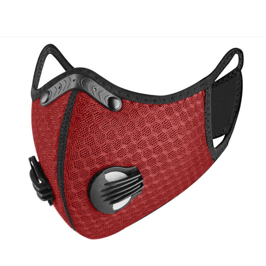 Outdoor Training Carbon Filter Cycling Sport Mask Adjustable Breath Dust Head Mounted Running Face Cover Winter Cycling Mask