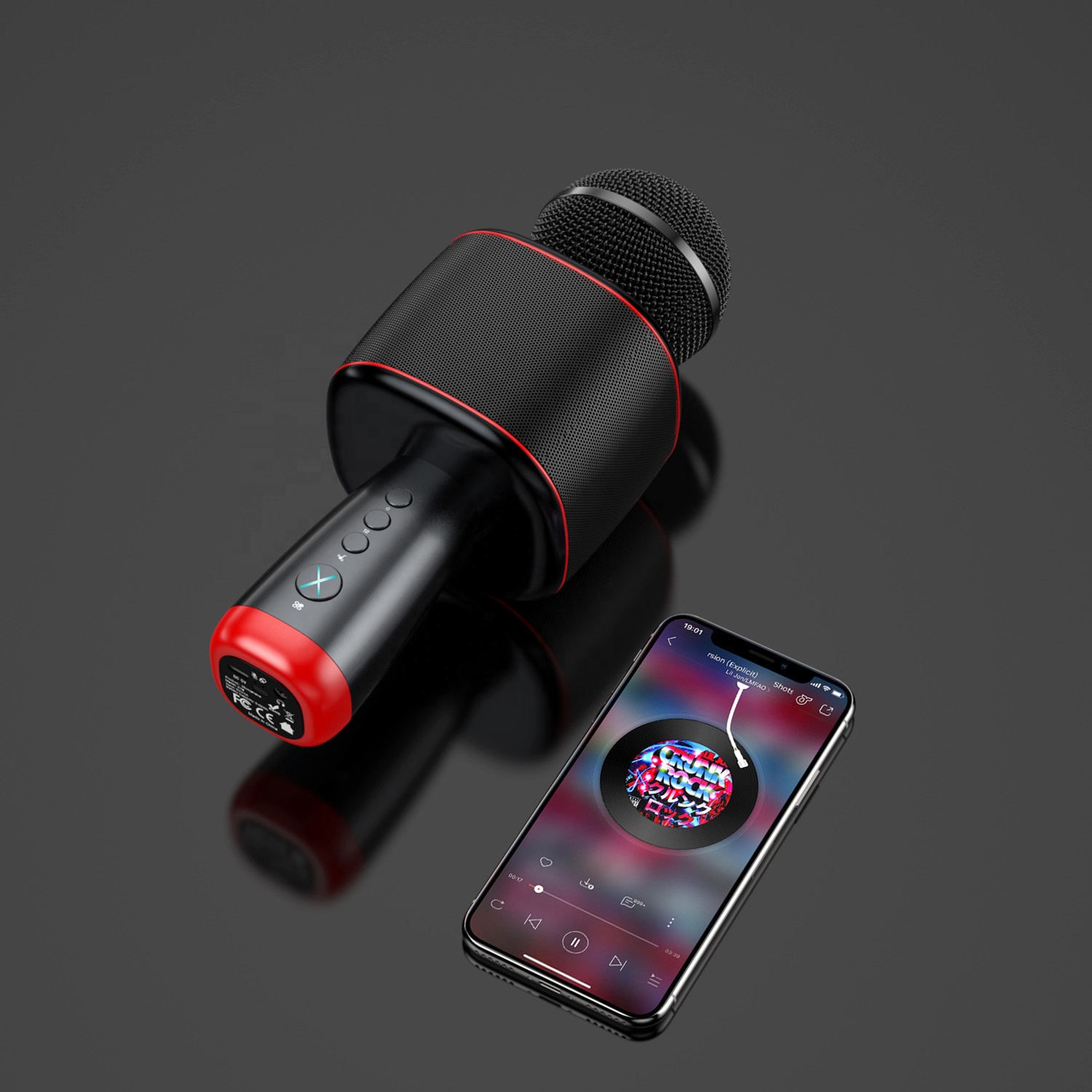 Комплект студийной записи с микрофоном AsperX K18, конденсаторный микрофон для компьютера, караоке с фантомным питанием и микрофоном, звуковая карта