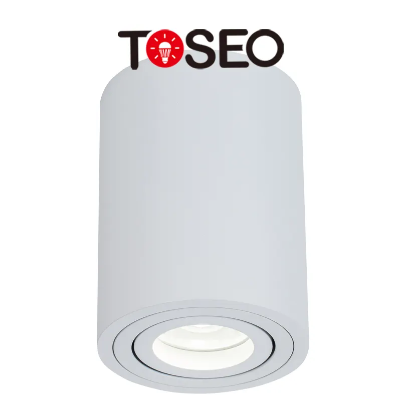 Cylinder Pure Aluminium Surface Downlight Led Front Replace Bulb Adjustable Surface Downlight Gu10