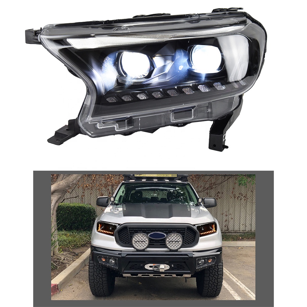 HCmotion Factory 4X4 Pickup Q7 Style Arquus Trigger VT4 Head lights T6 T7 2015 2016 2017 2018 2019 2020 Headlamp For Ford Ranger