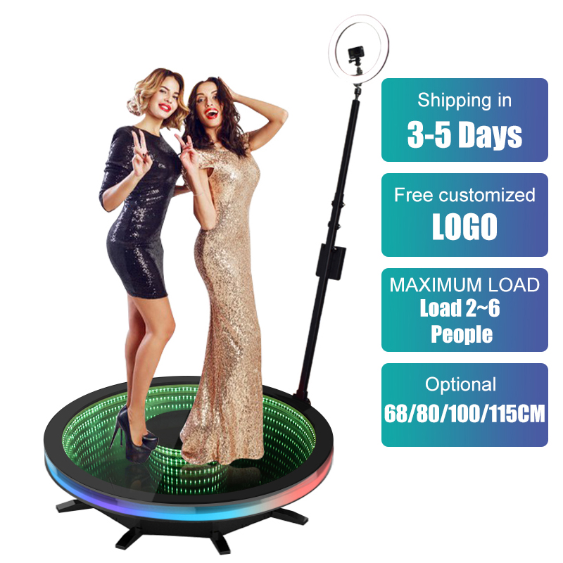 LED зеркальное стекло 360 градусов видео Photo Booth интеллигентая (ый) Пульт дистанционного управления RGB свет замедленной съемки вращающийся 360 видео Photo Booth