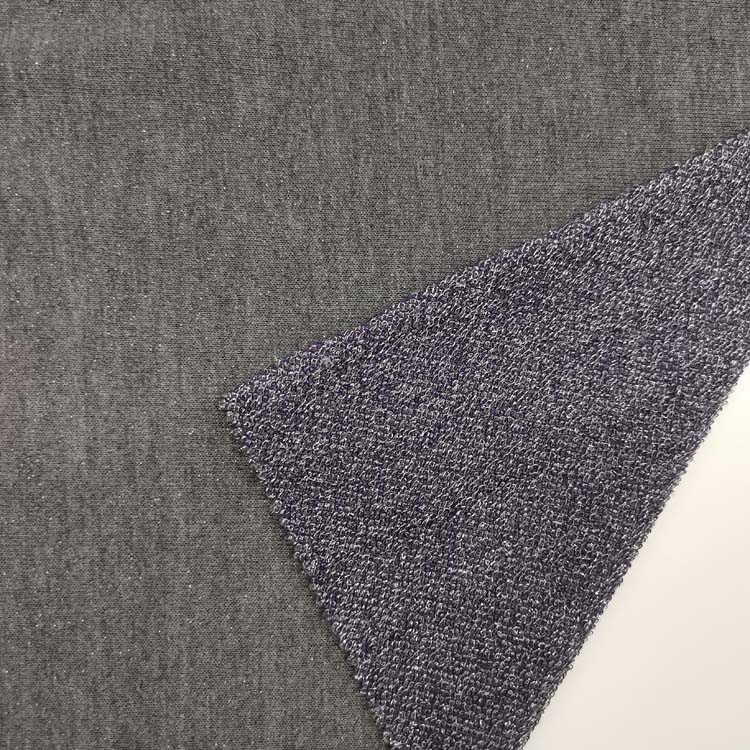 Hot Selling Loose Metallic 97% Polyester 3% French Terry Fabric For Kids Home Textile