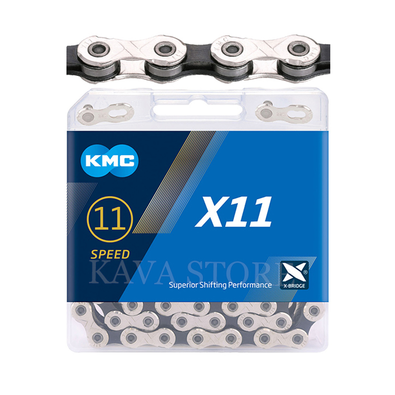 Золотая цепочка 116 Kmc X11SL, верхние и нижние части и ось полностью вырезаны на велосипедной цепи