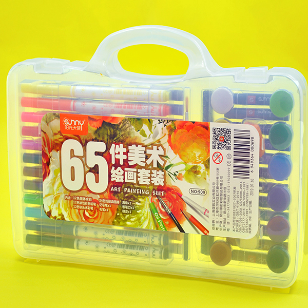 SUNNY durable 65 pieces kids paint art coloring set for kids Toddlers Children drawing painting