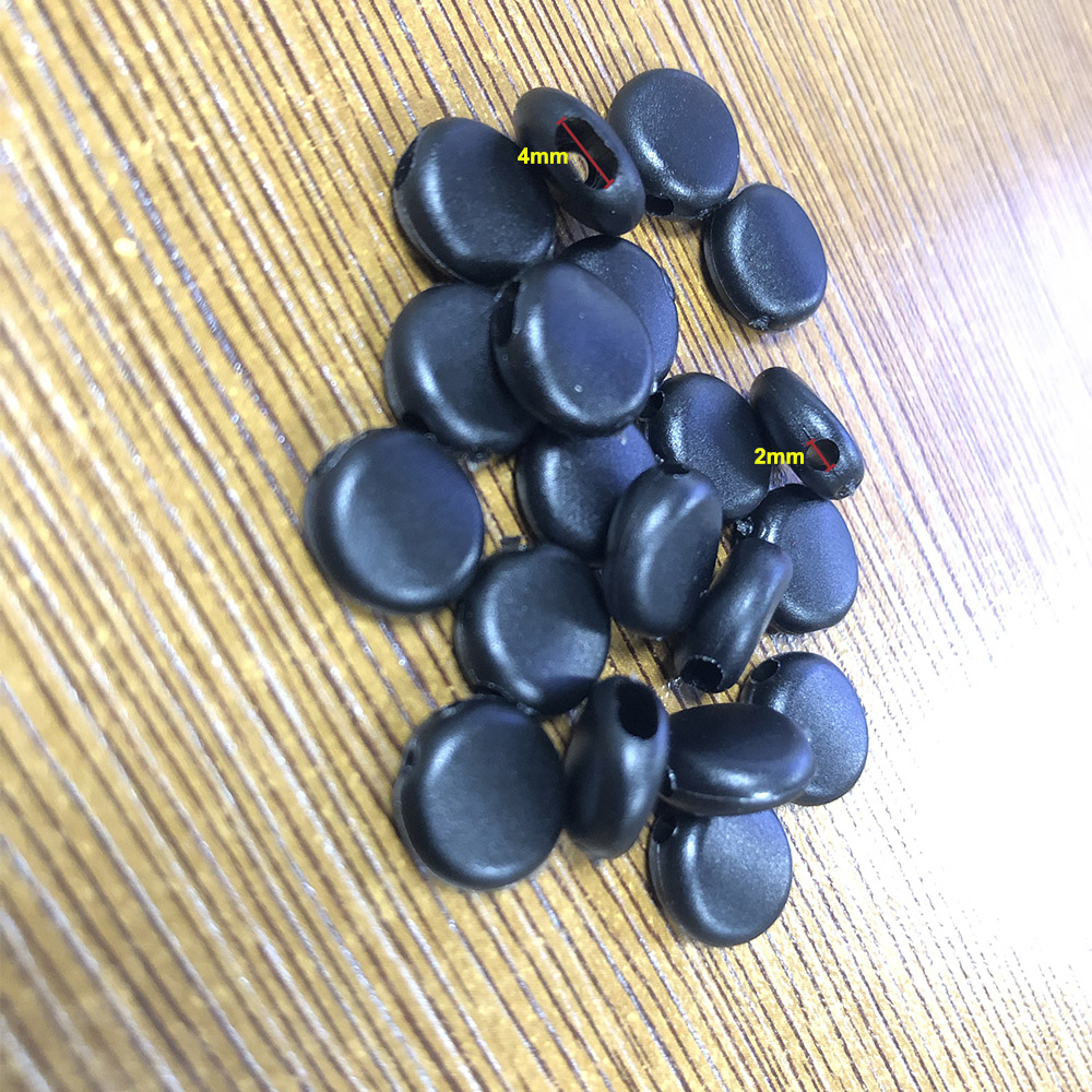 Soft Plastic silicone plug adjustment buckle for elastic ear strap rope