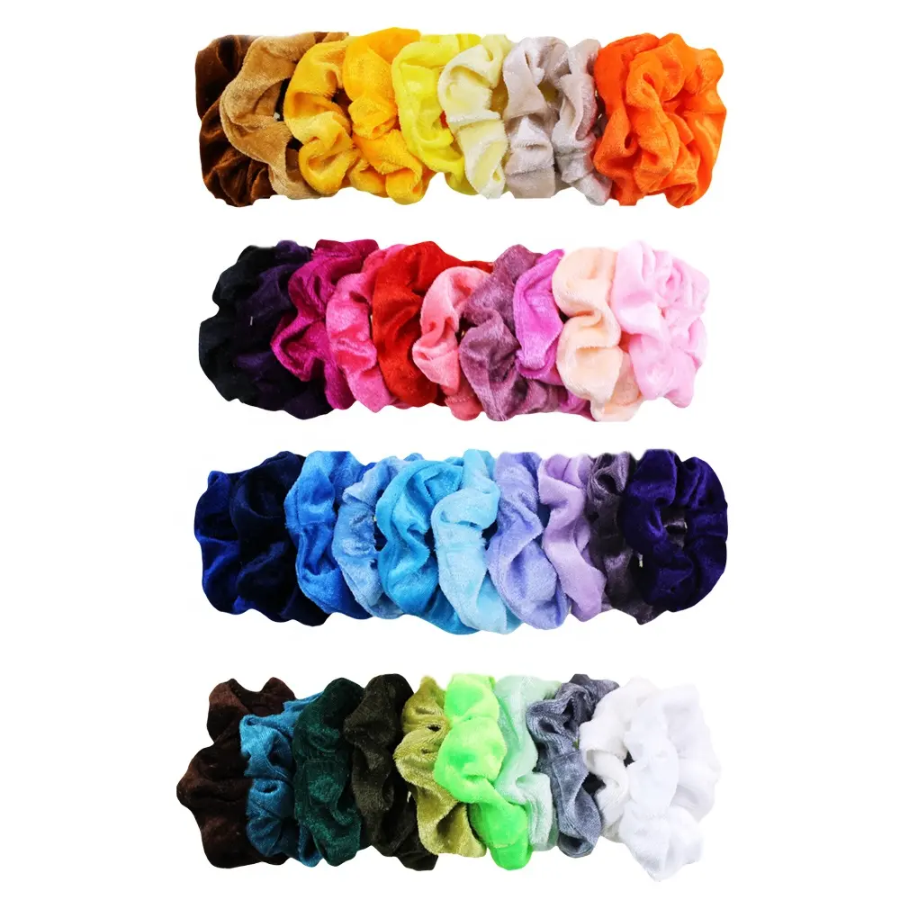 2020 wholesale  good set urban outfitters velvet hair scrunchie  for girl women