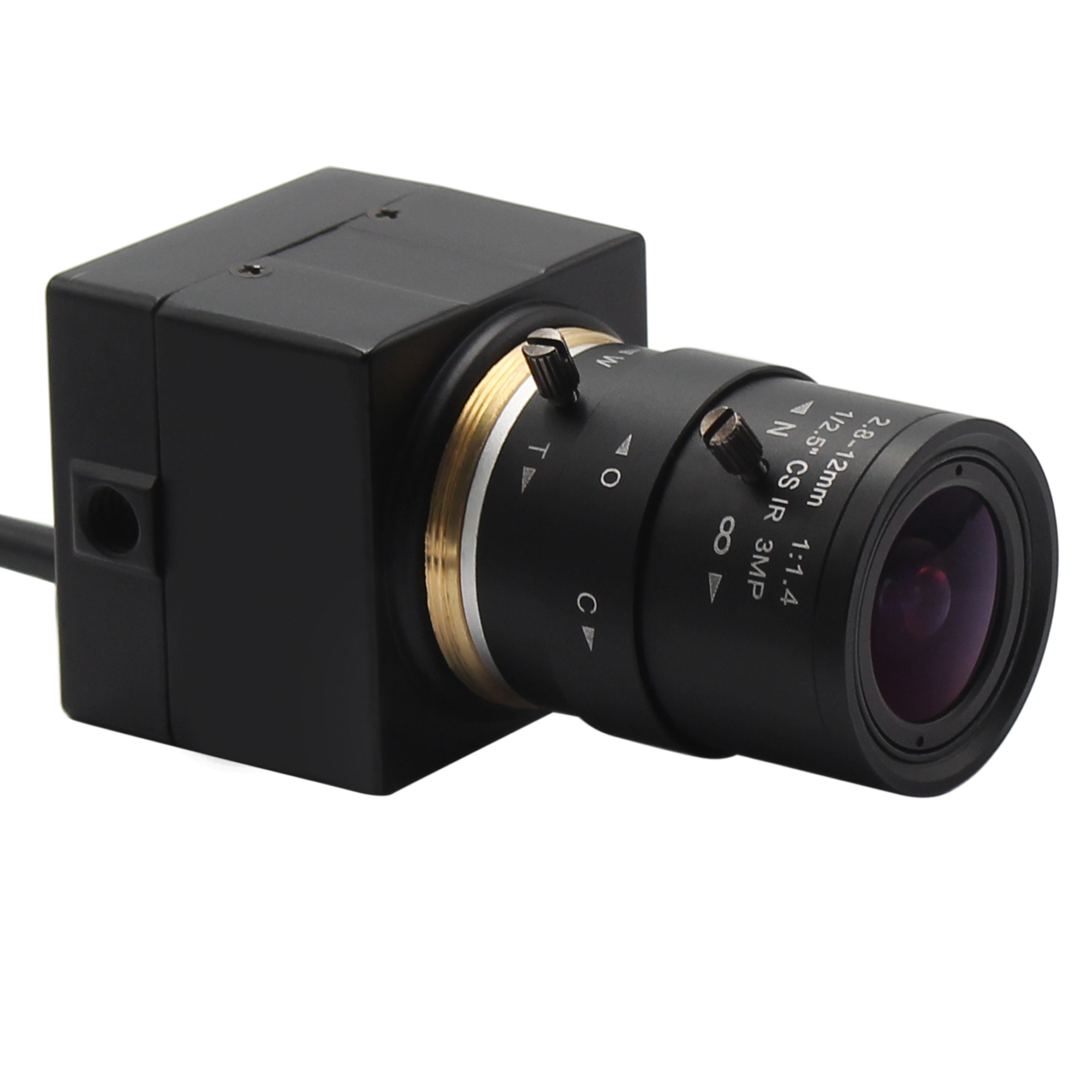 ELP H.264 30fps 1.0MP 1280X720 CCTV Security Manual 2.8-12mm Varifocal CS Lens Web Cam Digital Mini USB Webcam Camera