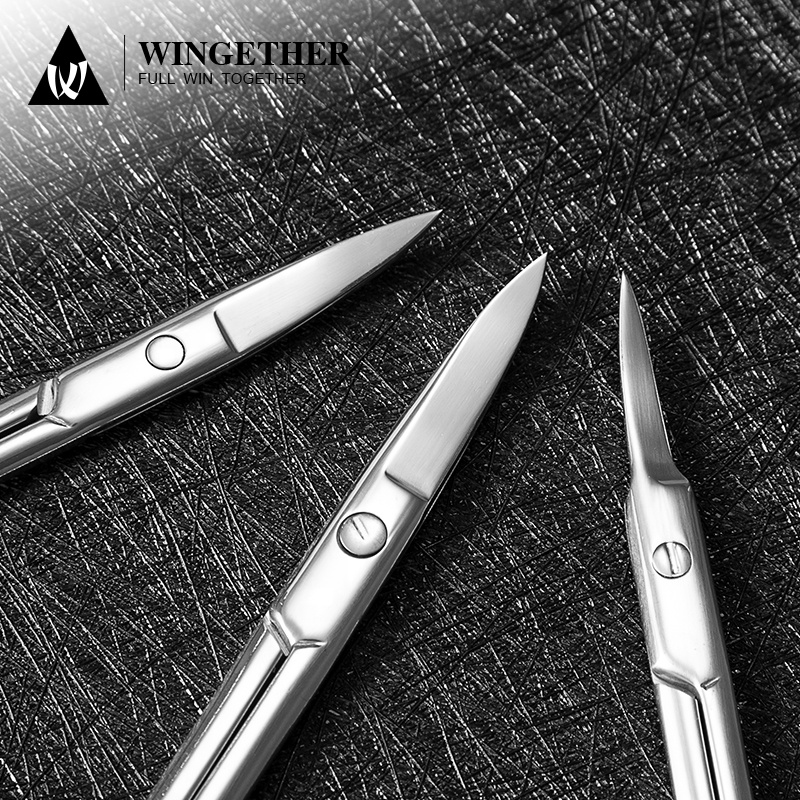 Wingether Amazon, Лидер продаж, косметические ножницы из нержавеющей стали, ножницы для кутикулы из нержавеющей стали