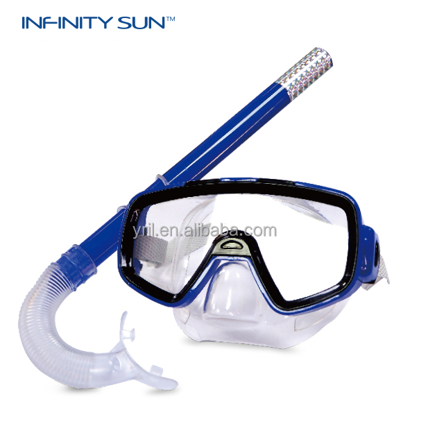 wholesale OEM Kids Professional Scuba Diving Mask & Snorkel Set Anti-Fog Glasses Diving Swimming Easy Breath Tube