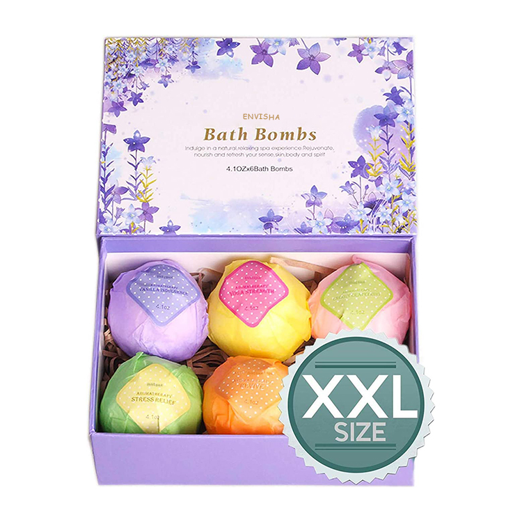 Aqua Blue Crystal Healing Geode Bath Bomb /Bomb Fizzy Powder Blue-Большой Свежий букет цветов Ароматизированная Ванна Fizzy
