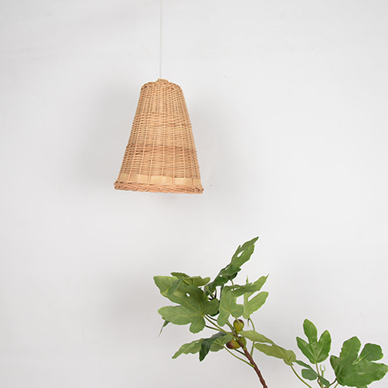 High quality handmade weave cover for bedroom table lamp shade hotel Bamboo lampshade