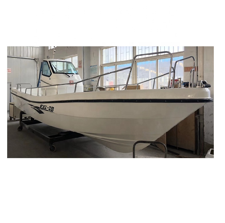 Китай, новый дизайн, стекловолокно, 28ft Panga, рыболовная лодка для продажи