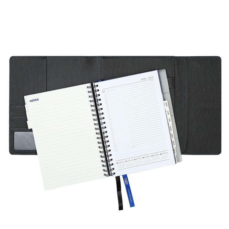 2022 Schedule Book 365 Day Calendar Notebook A4 Size PU Cover Organizer Planner Book For Business Gift