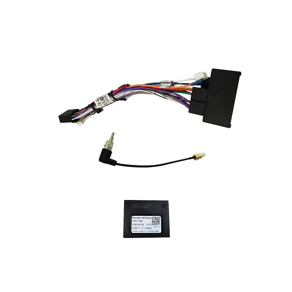 ISO Power Wiring Harness and Adaptors Replacing Extension Cord Plug for Volkswagen Luxury-equiped Model CC Sagitar 2010 Tiguan