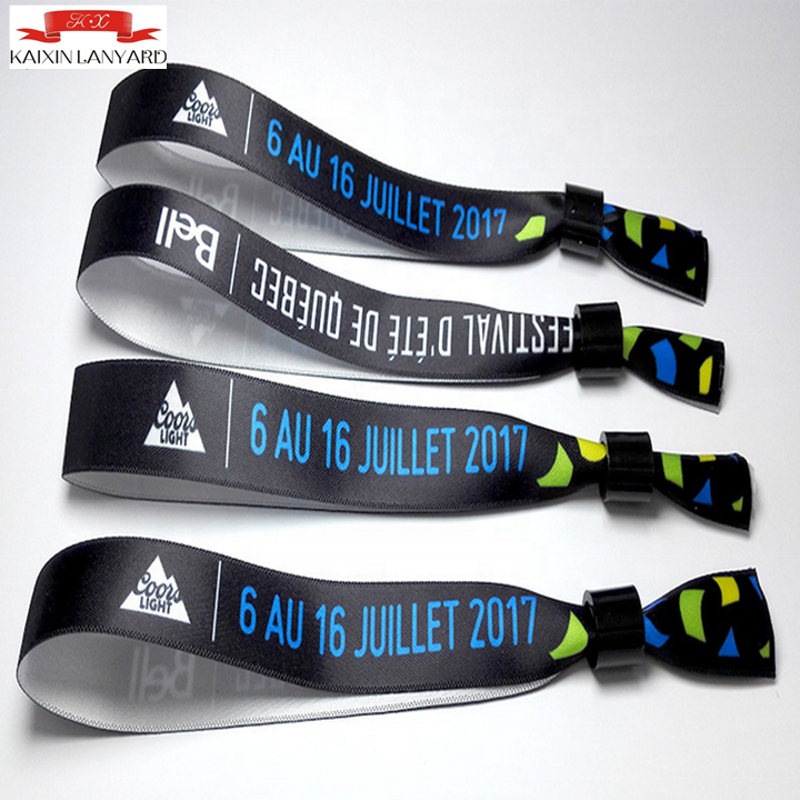 Custom satin heat-transfer printing/sublimation wristband
