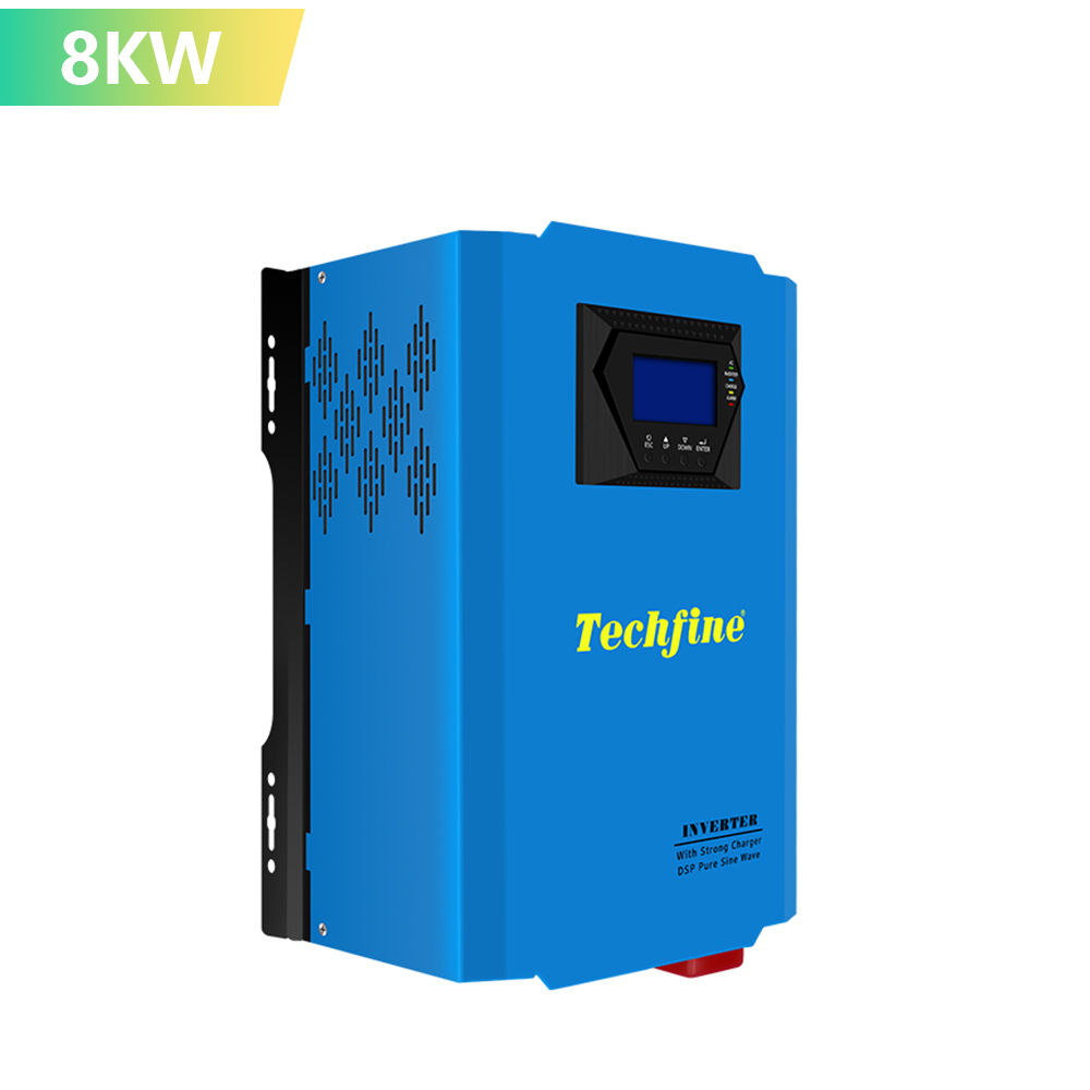 10KVA 8000 Вт 48В Techfine Солнечный низкочастотный Инвертор Чистая синусоида решетки Гибридный инвертор для солнечных систем