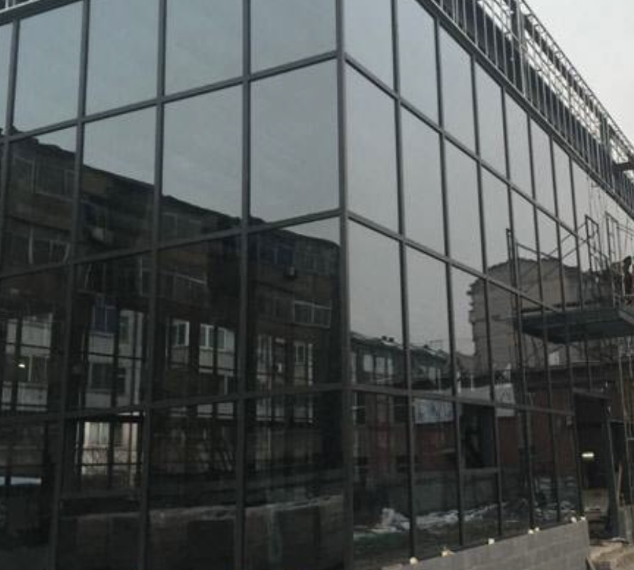Индивидуальная система занавески из стекла с открытой рамой