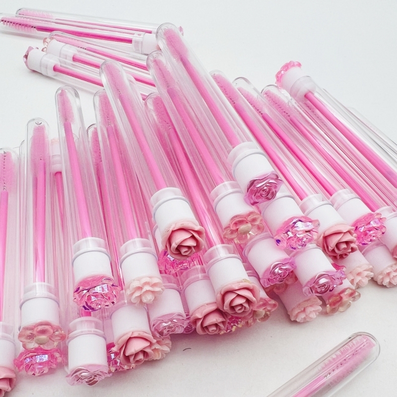 Mascara Tube and Eyelash Brush Wands Eyelash Cleaning Brush Wholesale Lash Mascars Lash Brushes