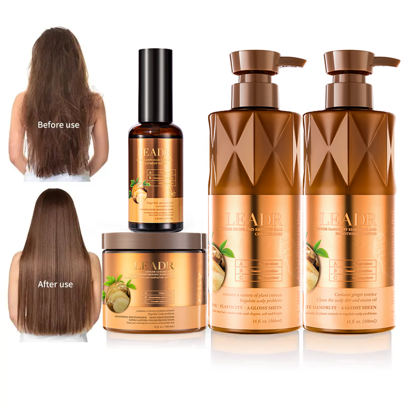 High Quality Chinese Medicine Hair Growth Shampoo Organic Ginger Hair Loss Prevention Shampoo and Conditioner for Smoothing