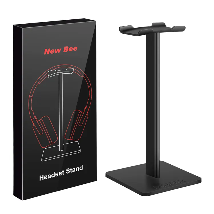 Portable Universal Headphone Holder / Headset Stand / Headphone Desk Stand(Black)